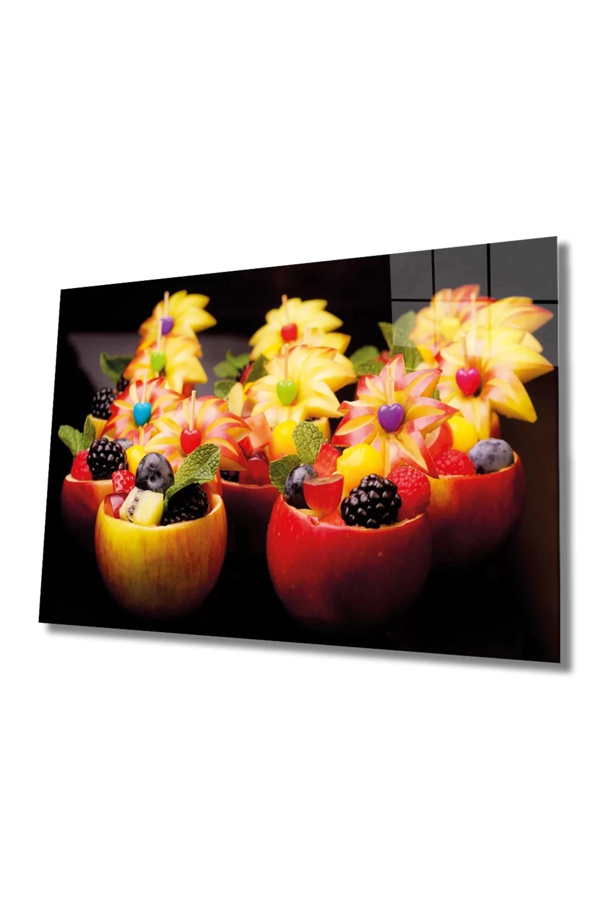 Fruits Glass Table 4mm Durable Tempered Glass