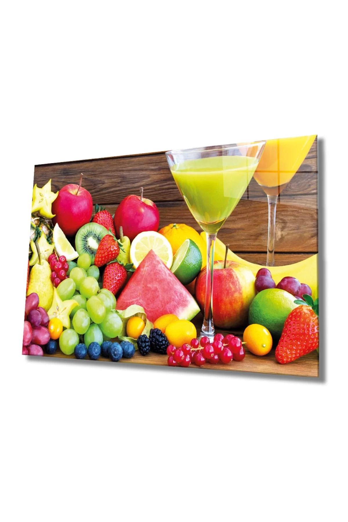 Fruits Glass Table 4mm Durable Tempered Glass