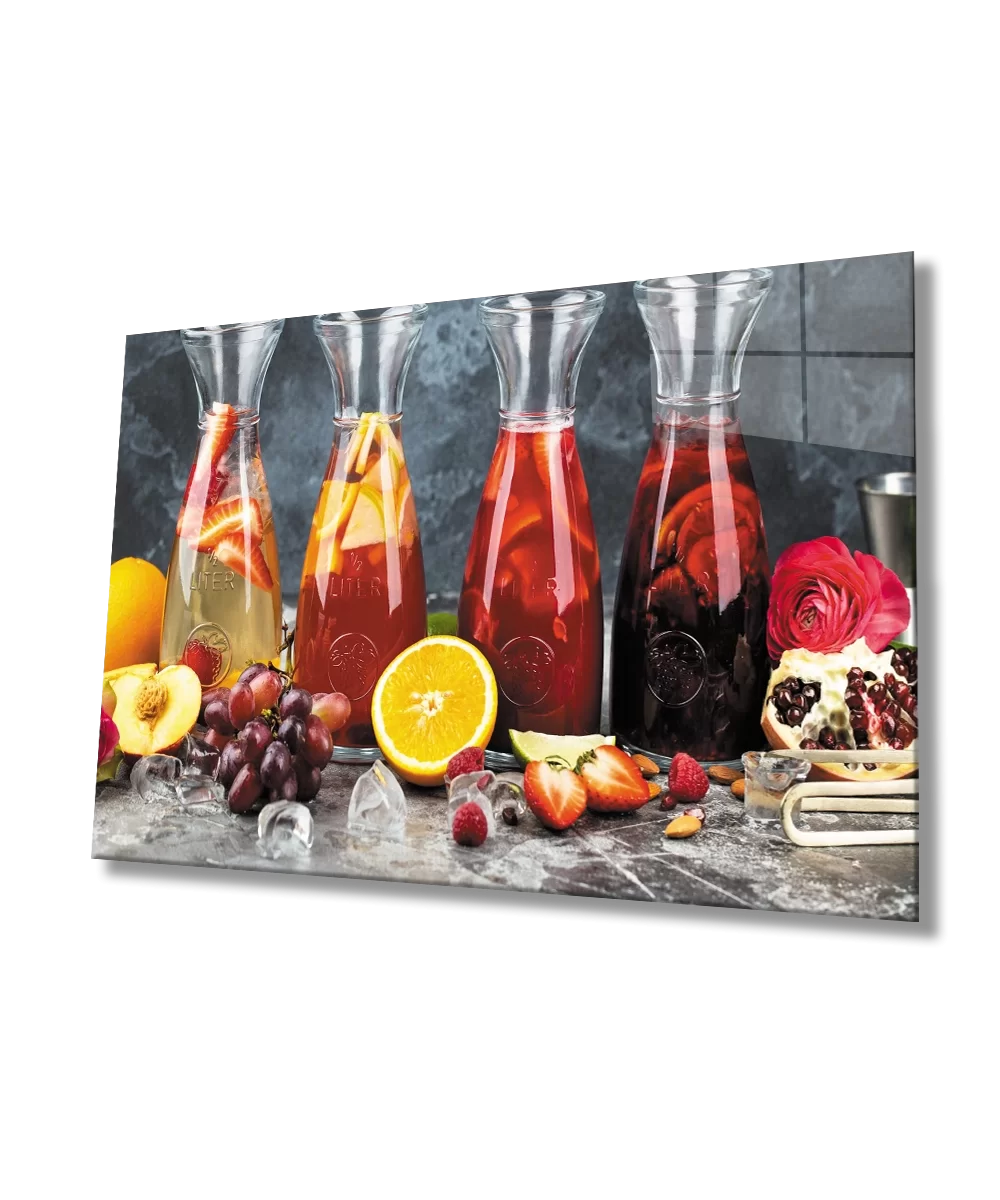 Fruits Juice Kitchen Glass Table