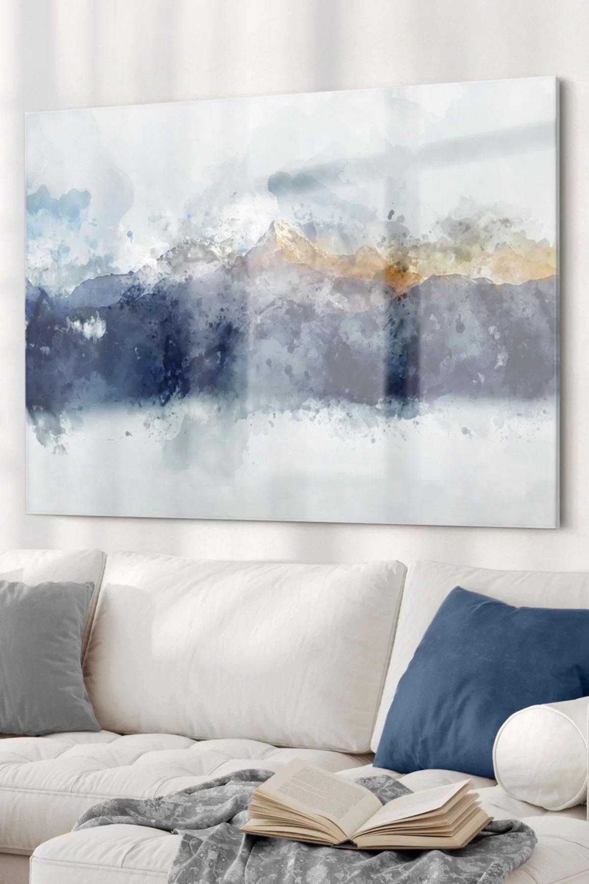 Modern Art | Landscape Themed Glass Painting | 50x70cm