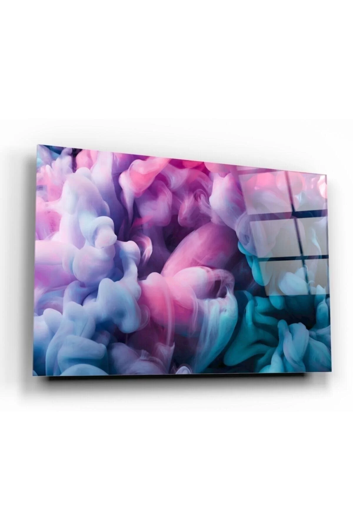 Purple Colored Smoke Glass Painting