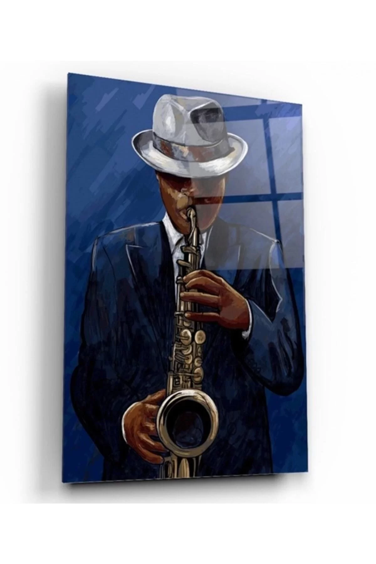 Musician Glass Painting