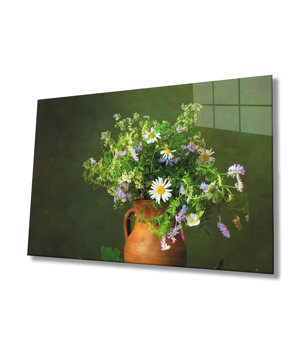 Still Life Flower Glass Painting Still Life Flower