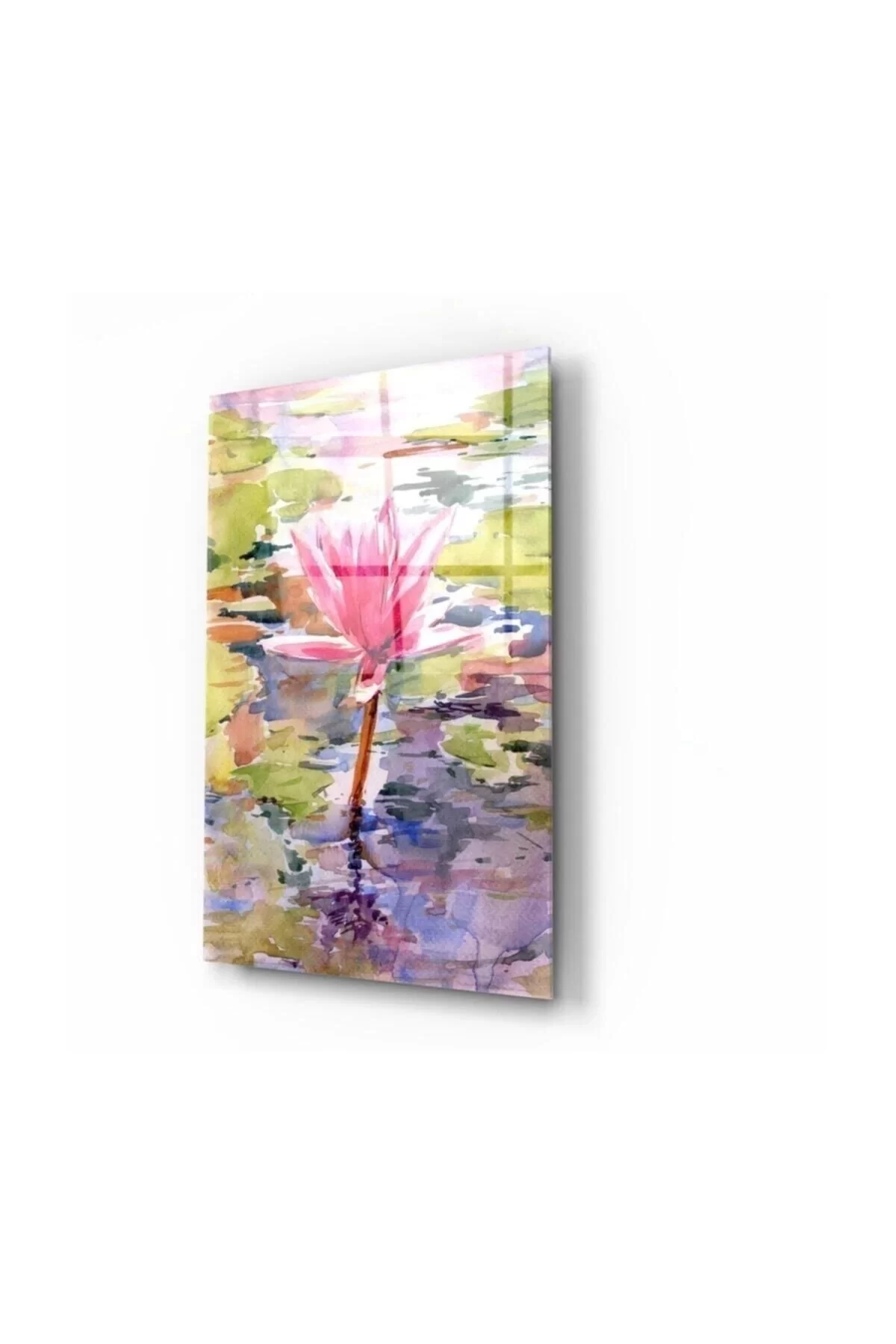 Lotus Flower Glass Painting 50x70 Cm