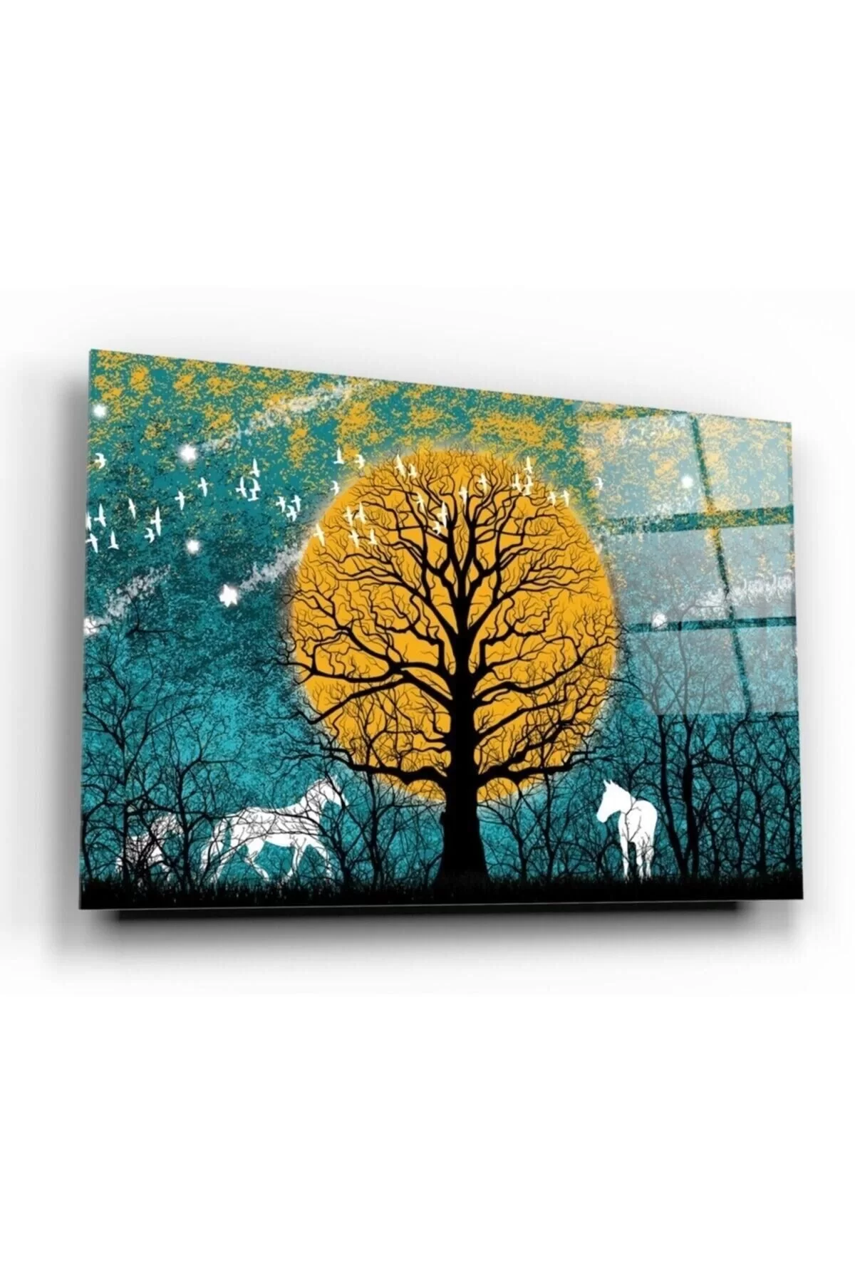 Forest Glass Painting