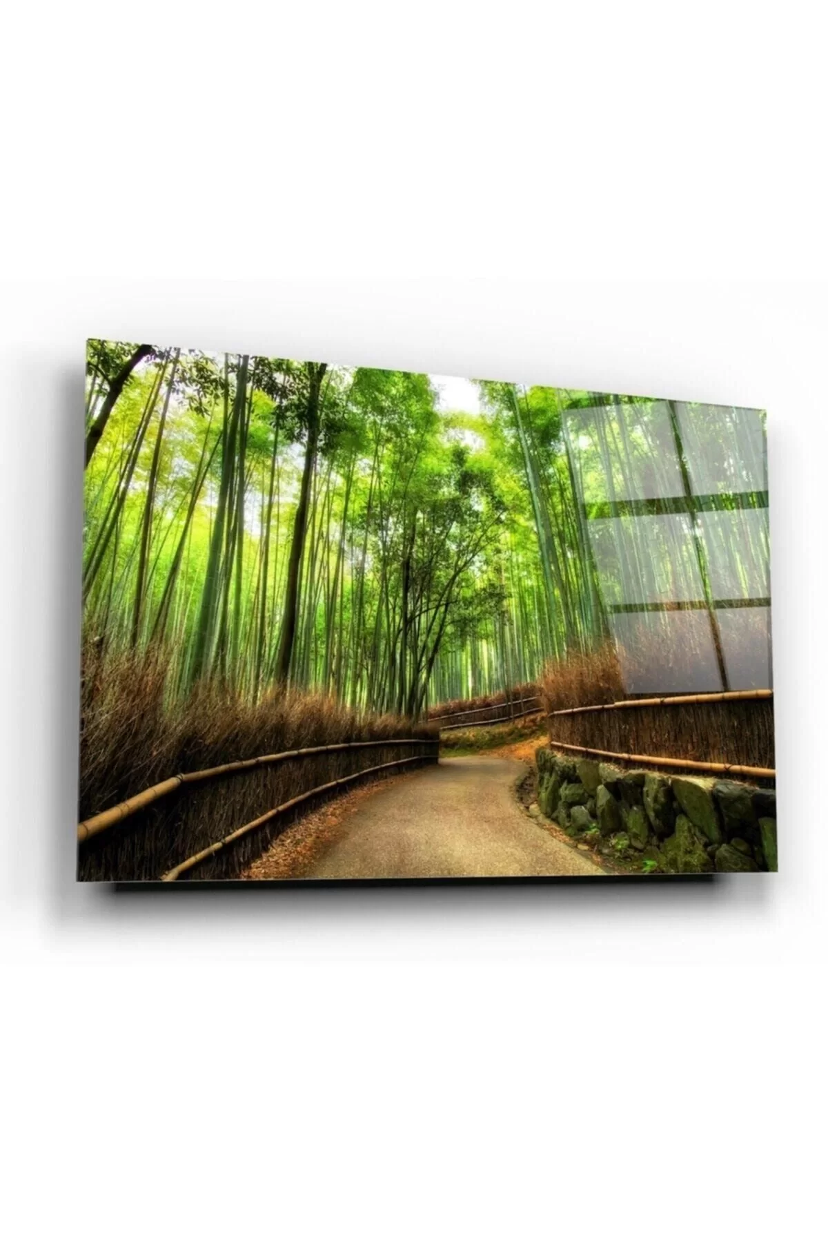 Forest Path Glass Painting