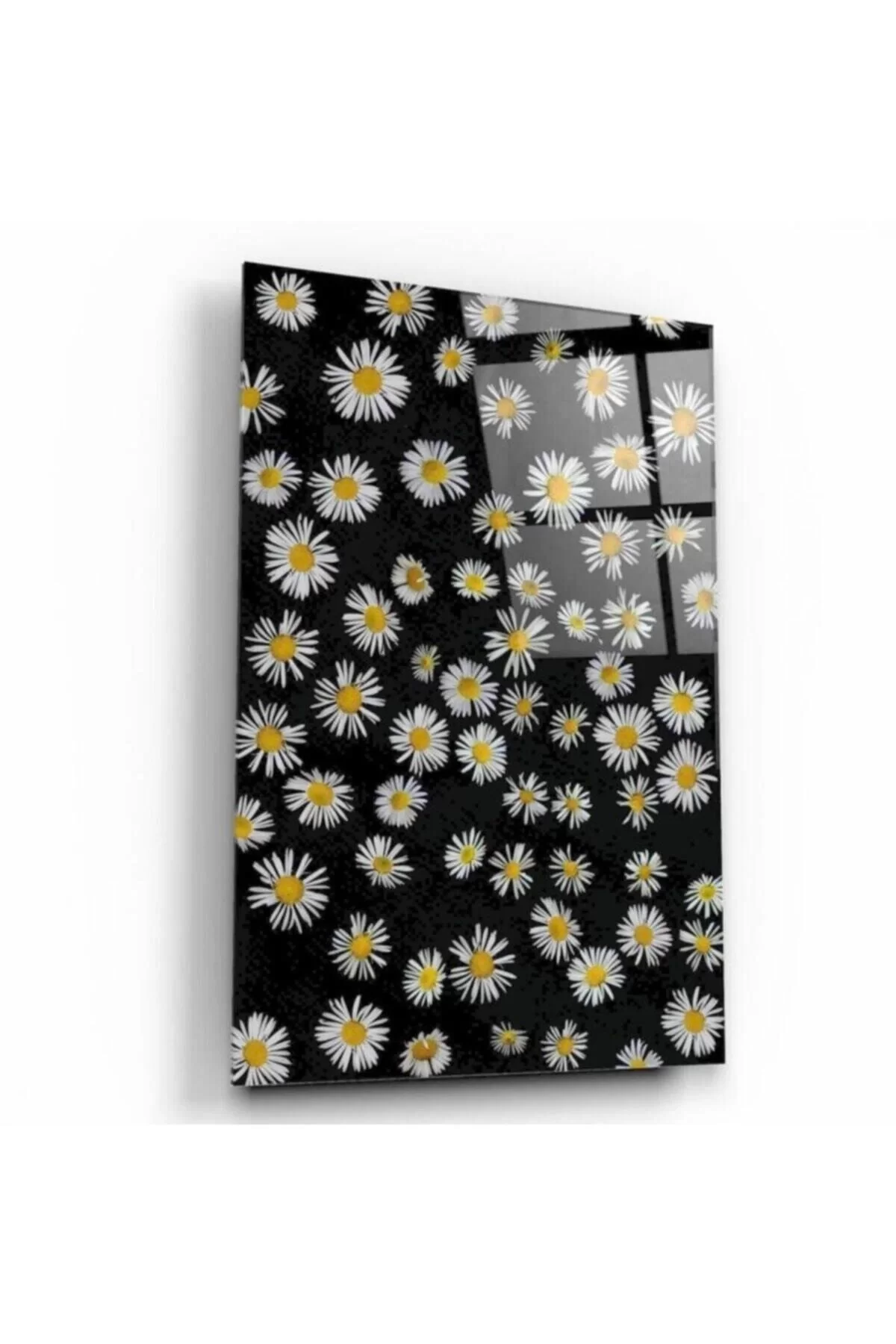 Daisies Glass Table