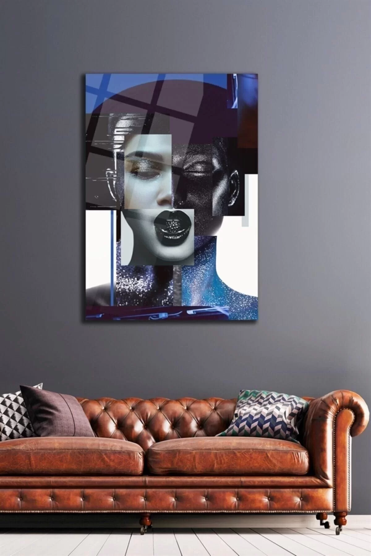 Portrait Glass Painting Wall Decoration, Home Decoration, Wall Painting, Home Gift