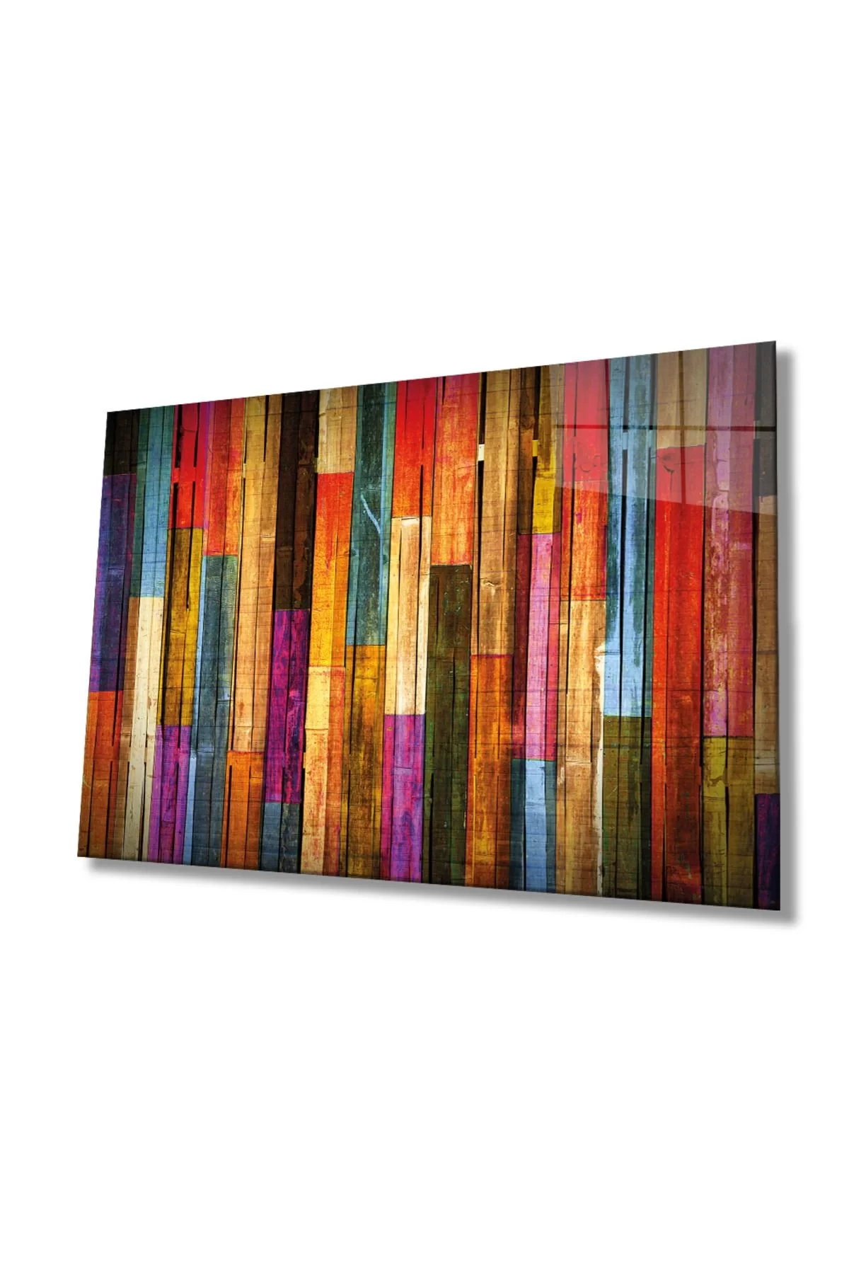 Colored Woodes Glass Painting, Home And Office Wall Decoration