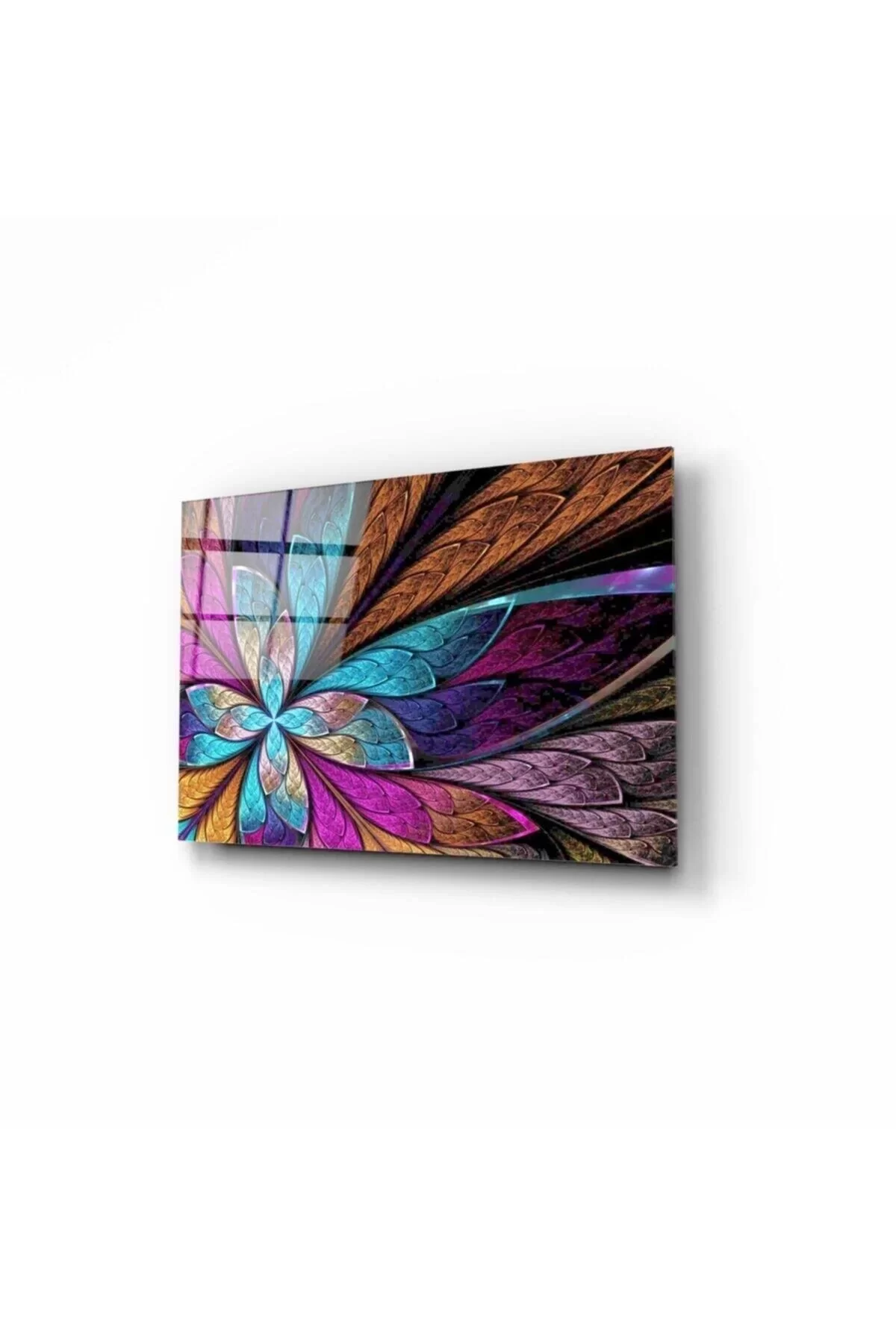 Colorful Patterns Glass Painting 50x70 Cm