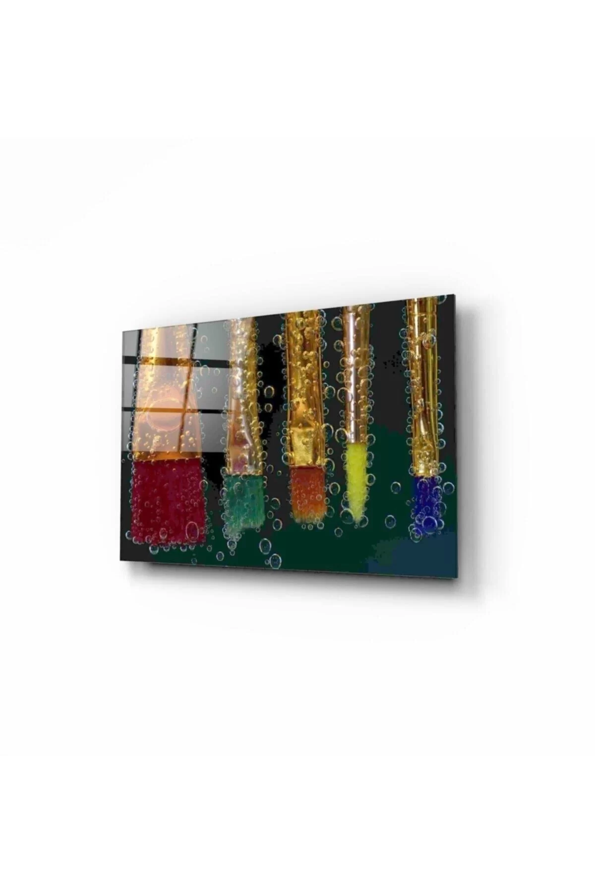 Colored Brushes Glass Painting 50x70 Cm