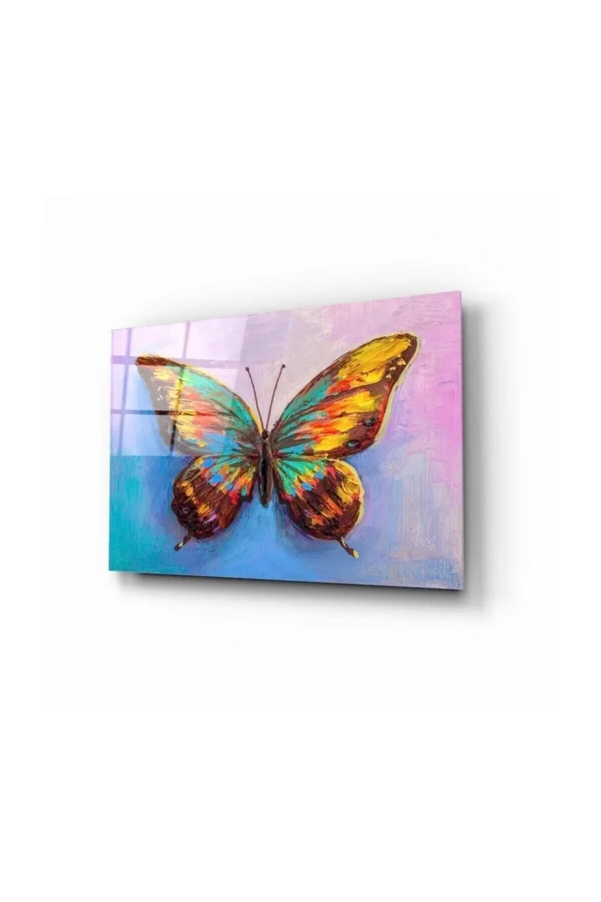 Colored Butterfly Glass Painting 50x70 Cm