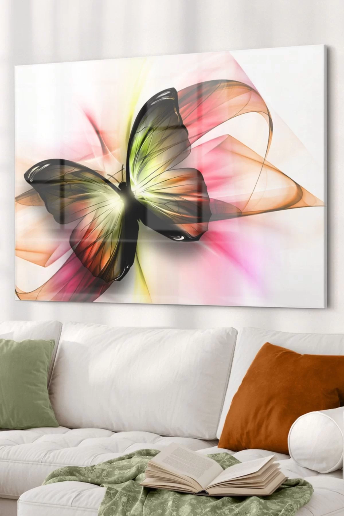 Colorful Butterfly | Animals Temalıcam Painting | 50x70cm