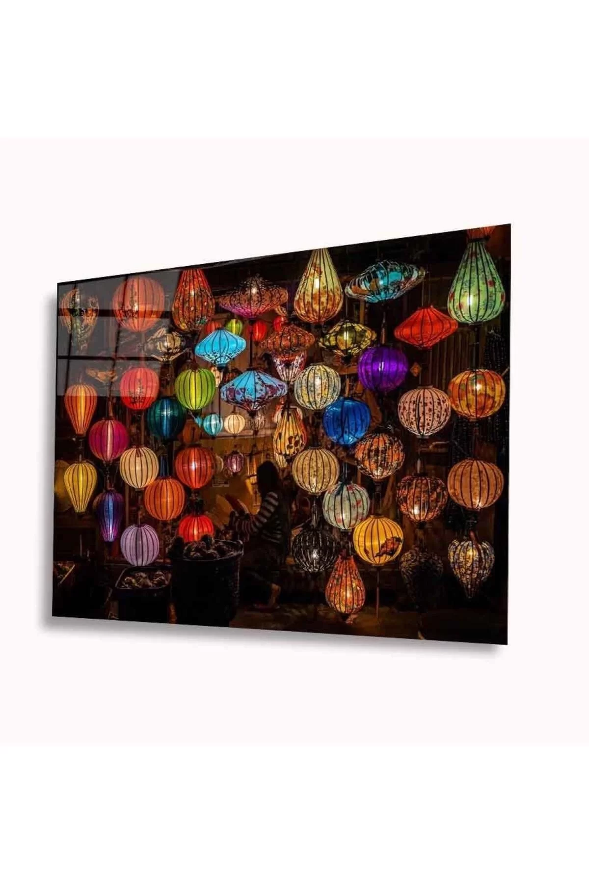 Colored Pendant Lamps Glass Table 4mm Durable Tempered Glass