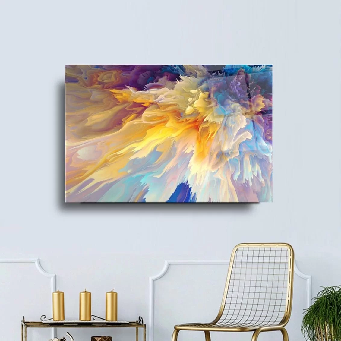 Colorful Fog Artistic Glass Painting