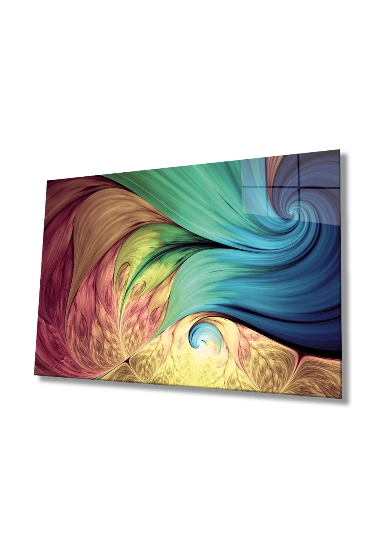 Colorful Abstract Glass Painting Home And Office Wall Decoration