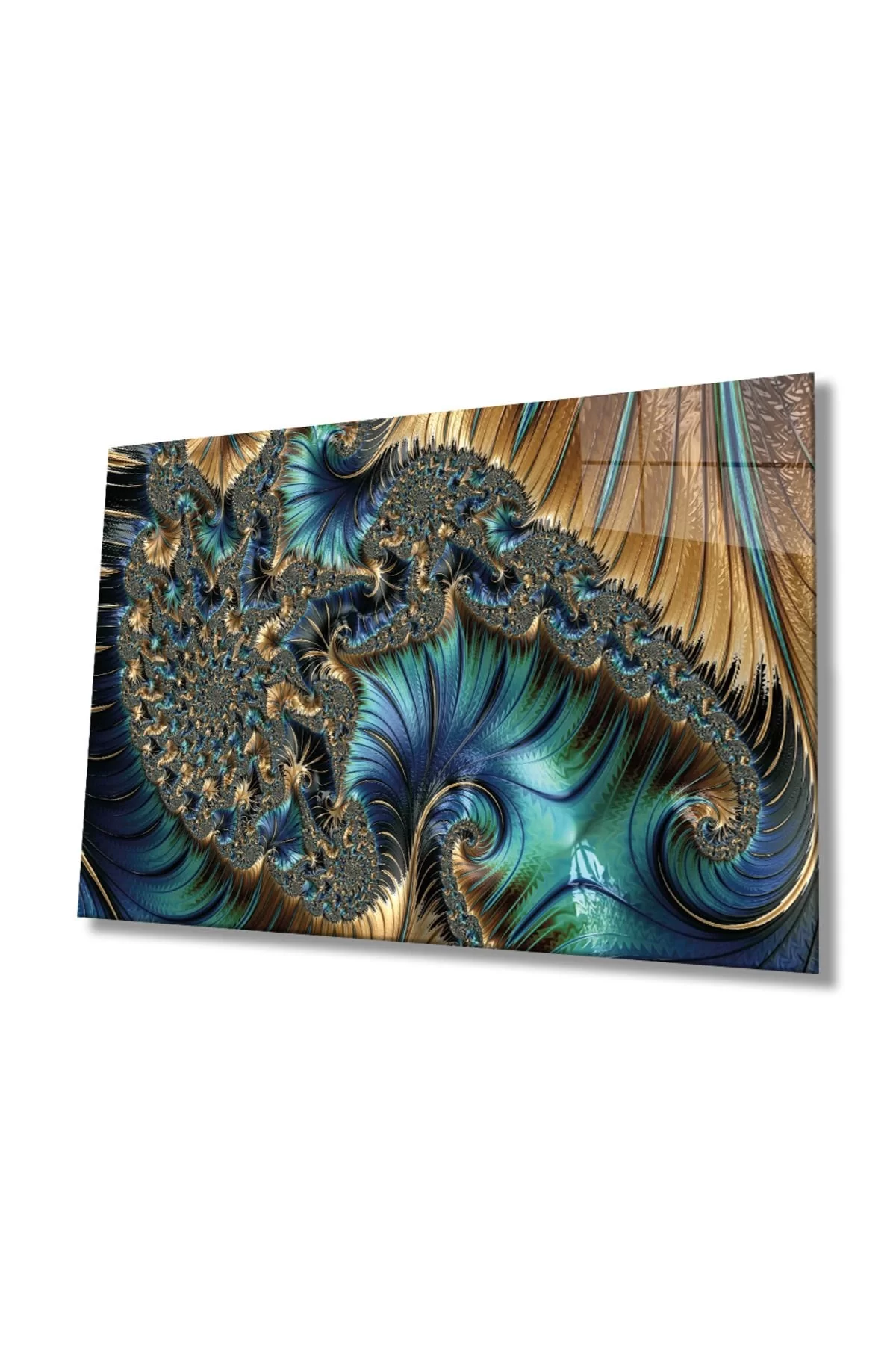 Colorful Abstract Art Glass Painting, Home And Office Wall Decoration,