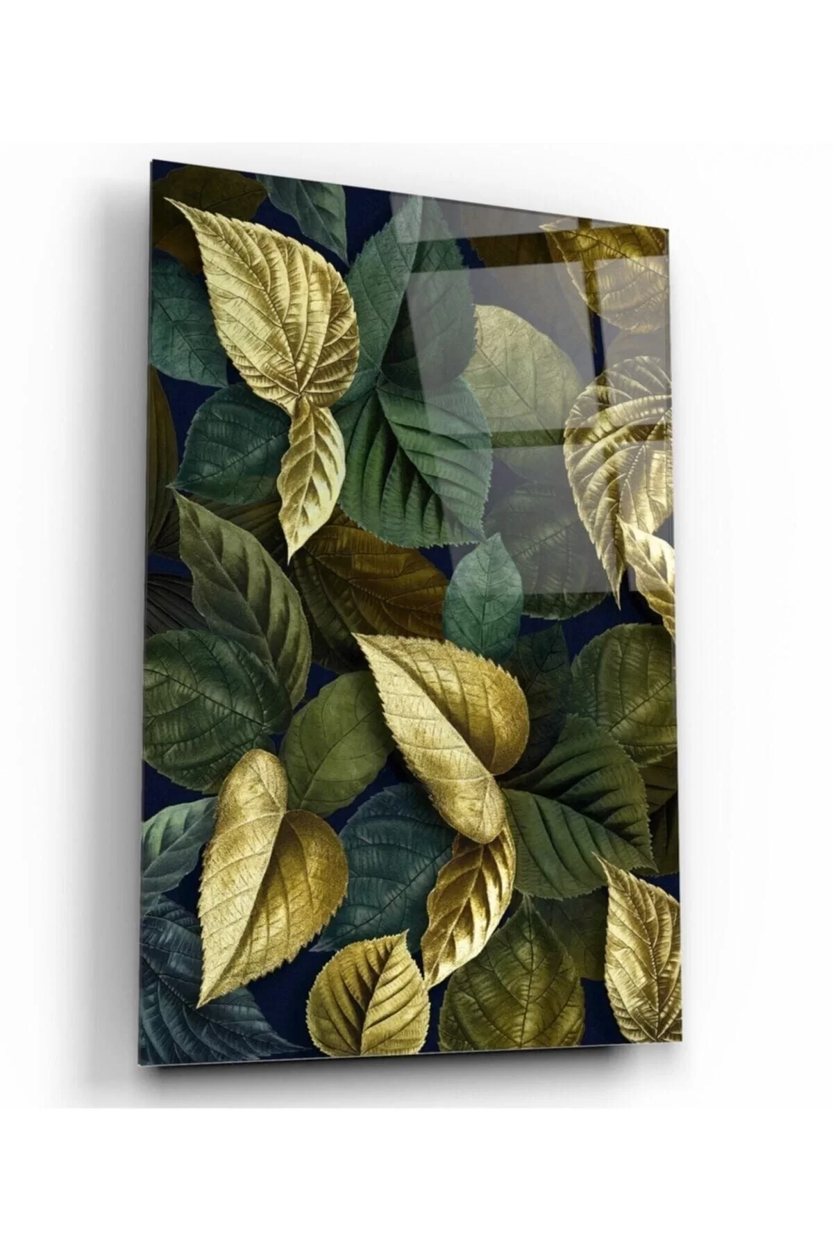 Colorful Leaves Glass Painting