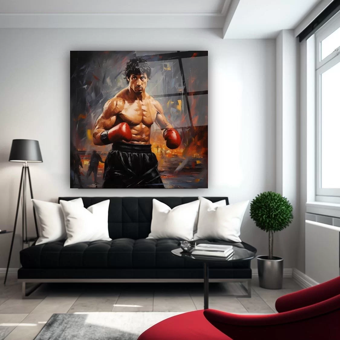 Rocky Glass Painting