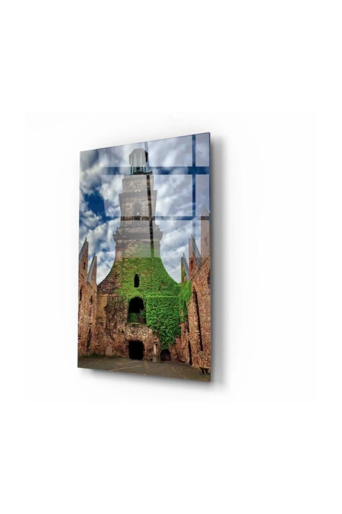 Clock Tower Glass Painting 50x70 Cm