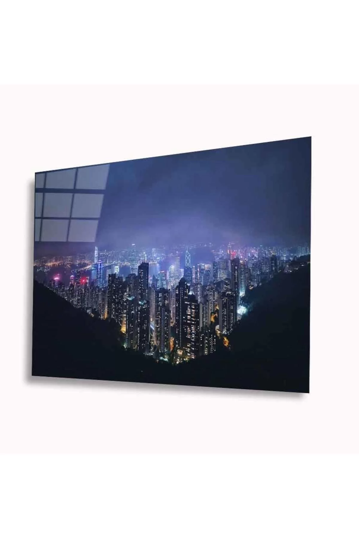 City Landscape Glass Table 4mm Durable Tempered Glass