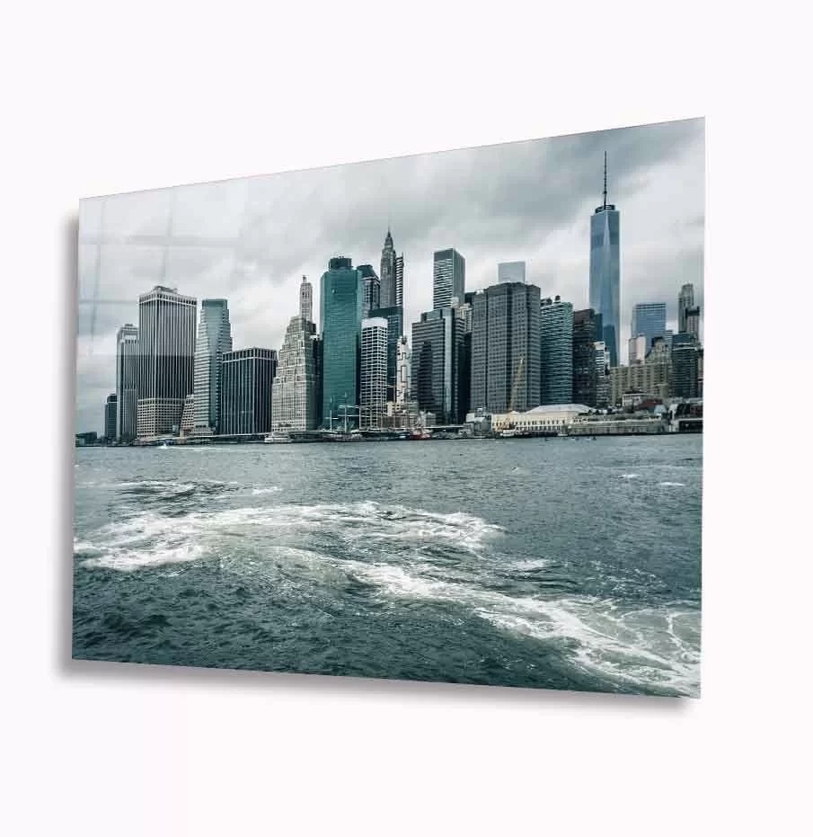 Glass Table with City View