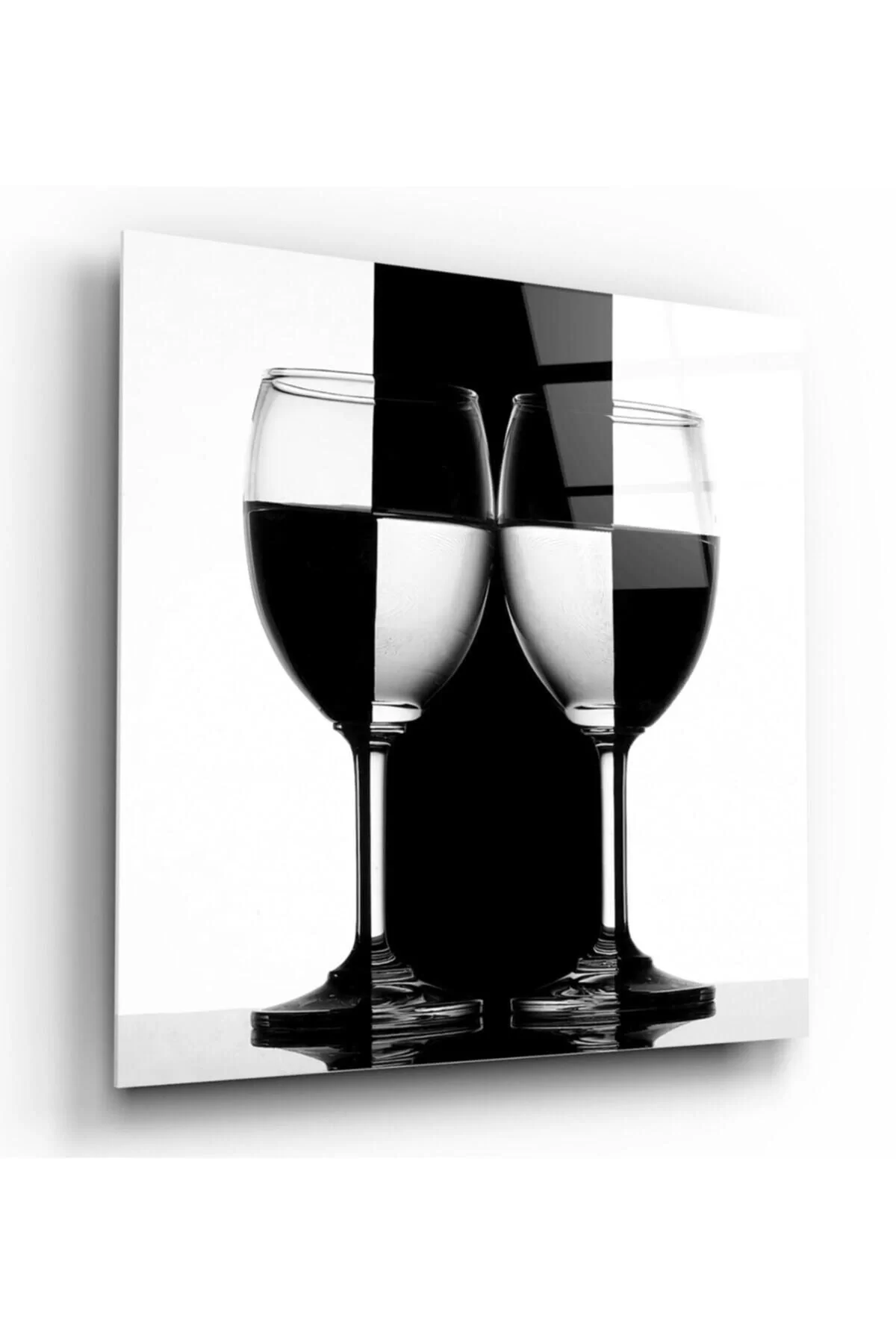 Black and White Glass Table