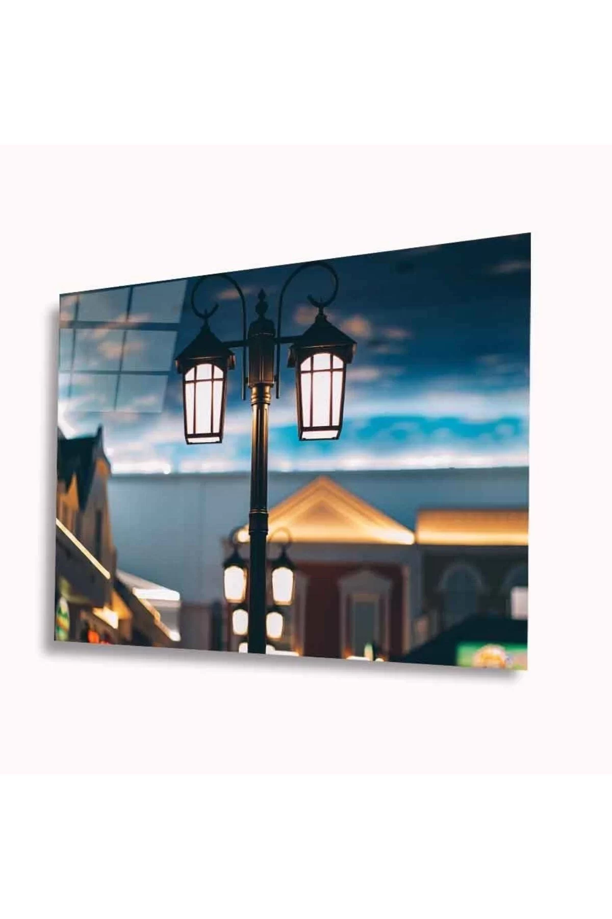 Street Lamp Glass Table 4mm Durable Tempered Glass