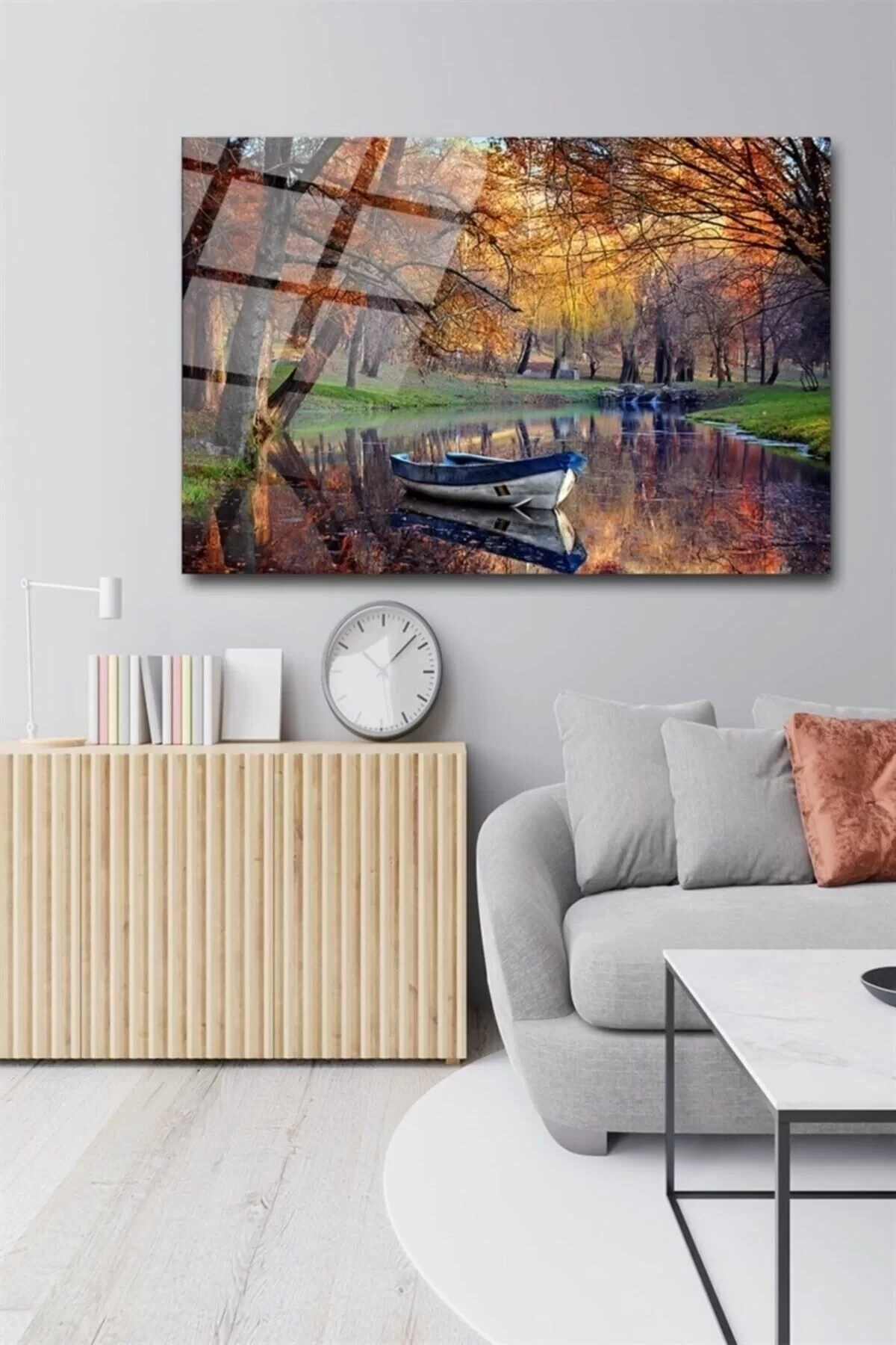 Autumn Glass Painting Wall Decoration, Home Decoration, Wall Painting, Home Gift