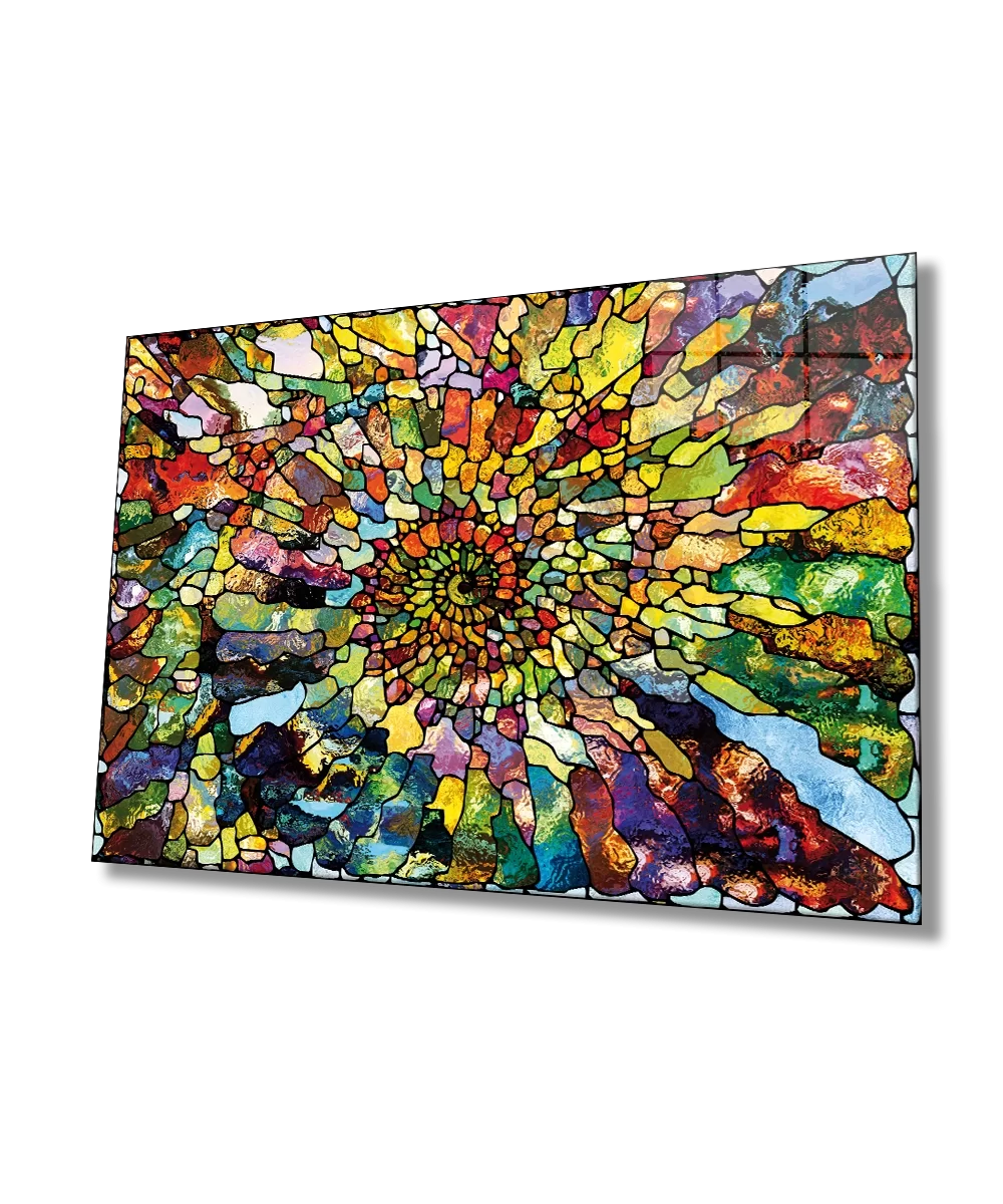 Abstract Glass Painting