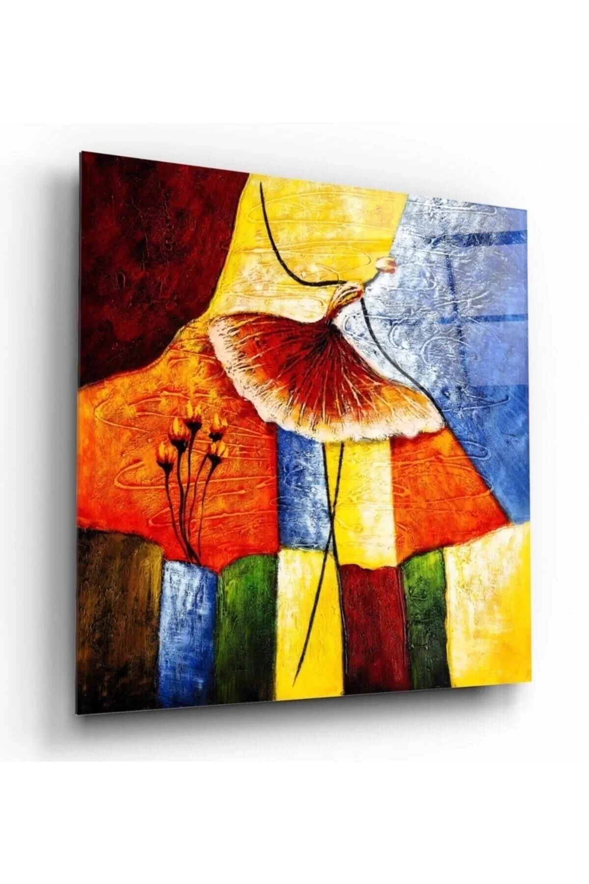 Abstract Glass Painting