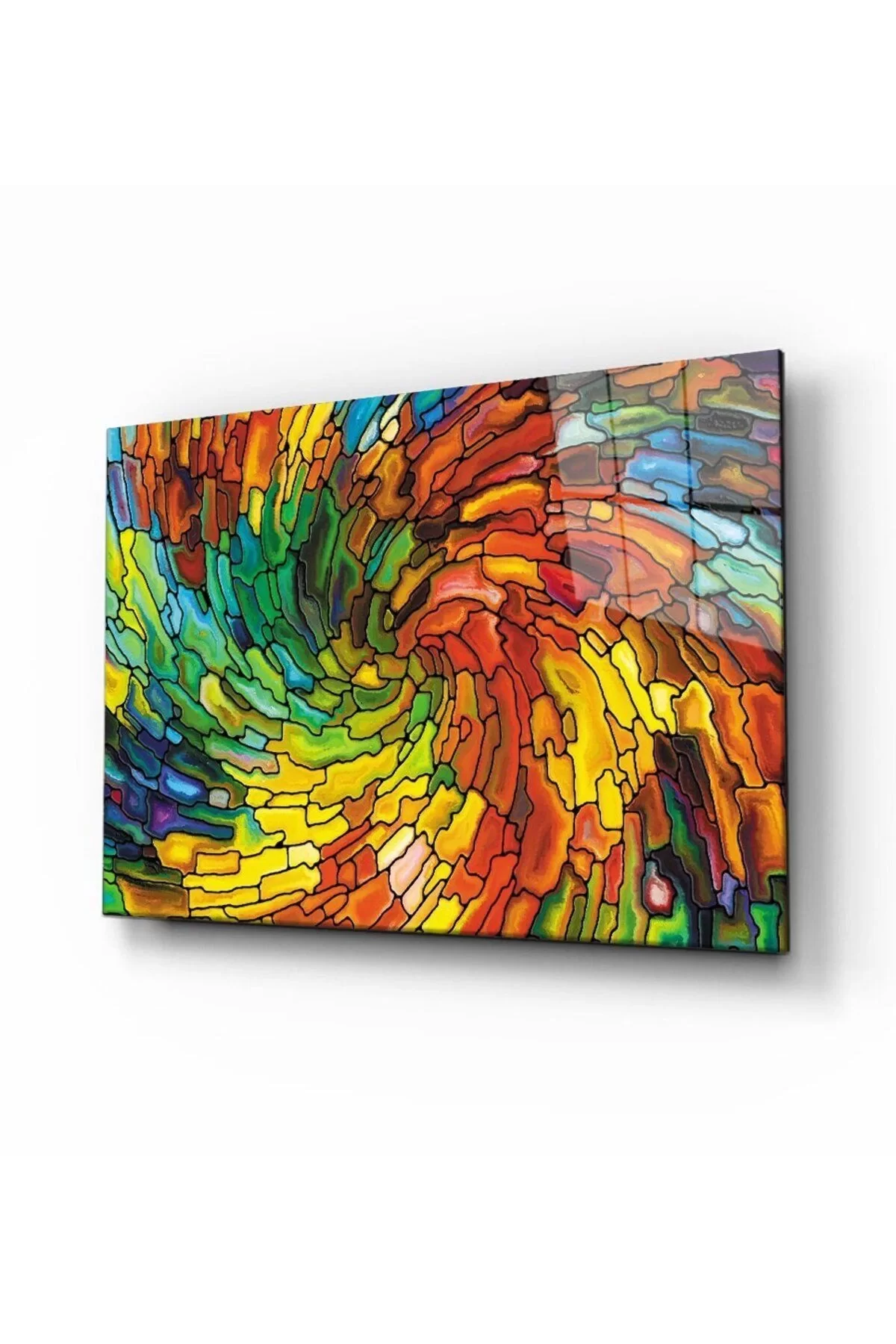 Abstract Glass Painting 4mm Durable Tempered Glass