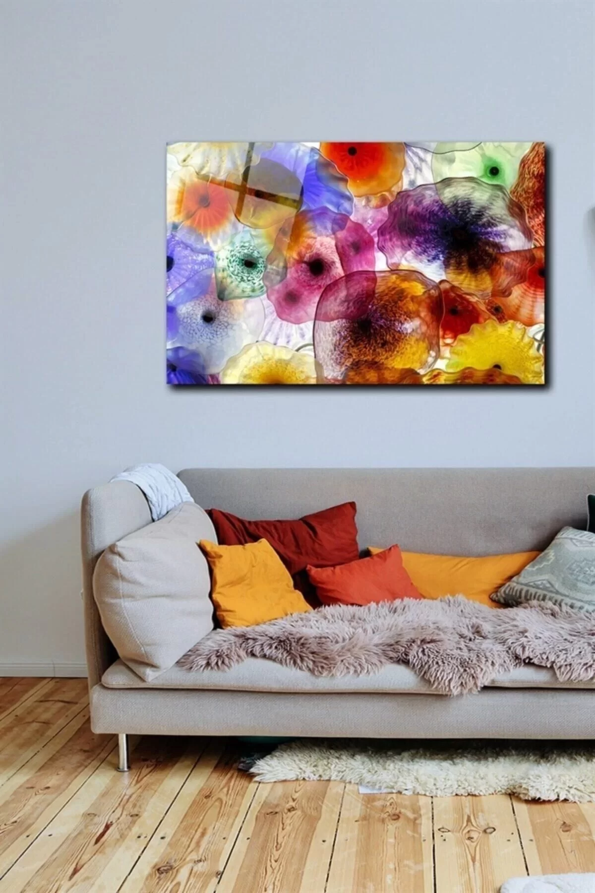 Abstract Glass Painting Wall Decoration, Home Decoration, Wall Painting, Home Gift