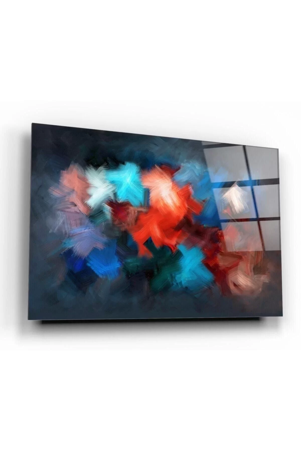 Abstract Pattern Glass Painting