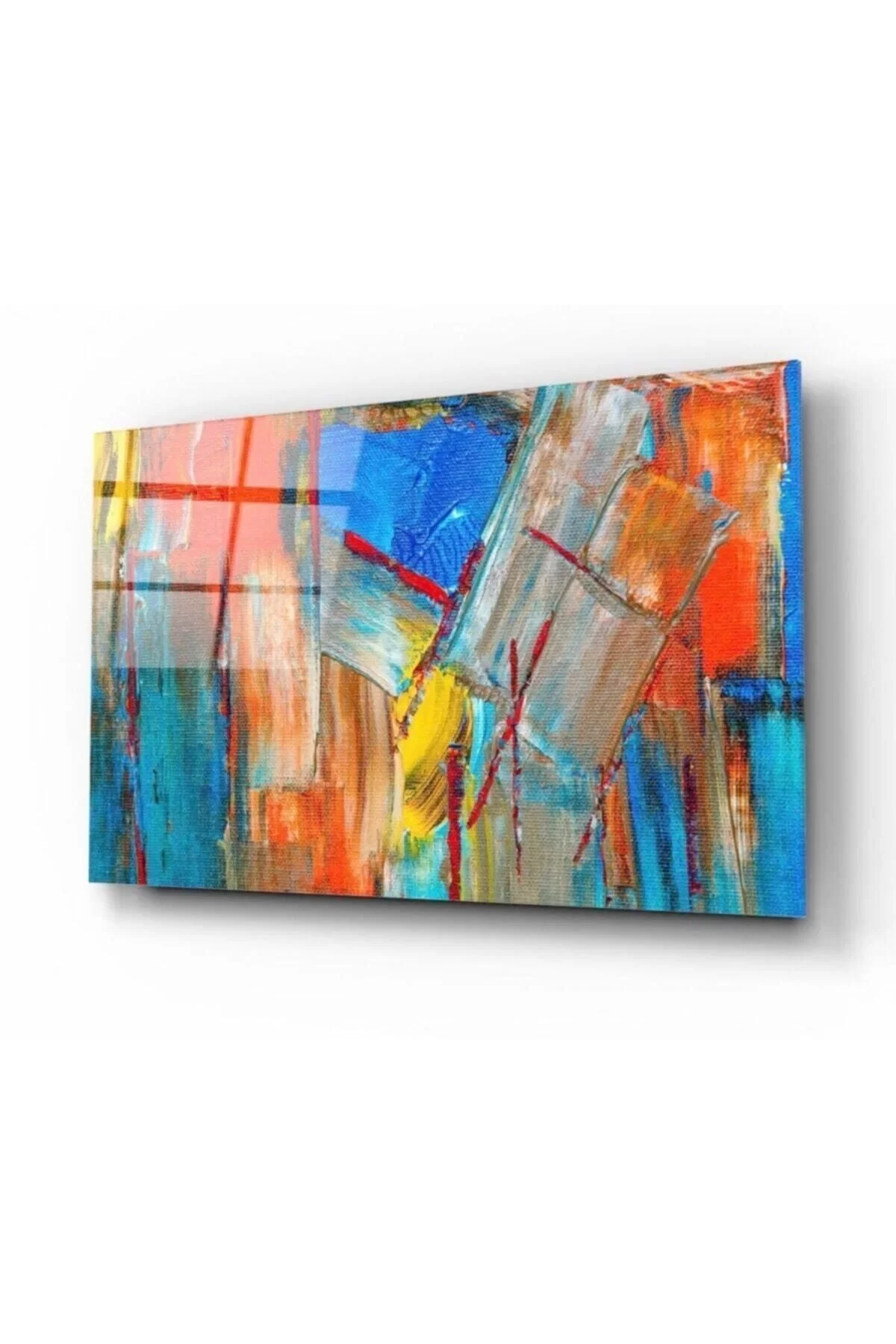 Abstract Pattern Glass Painting