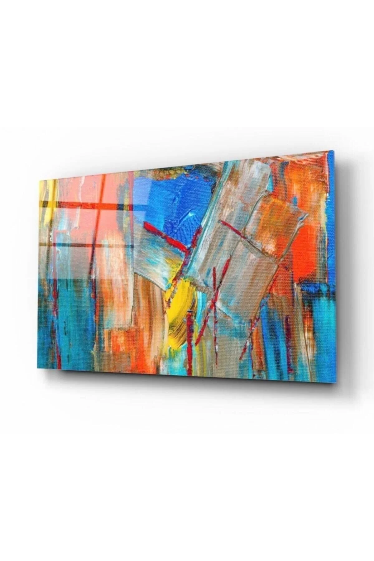 Abstract Pattern Glass Painting