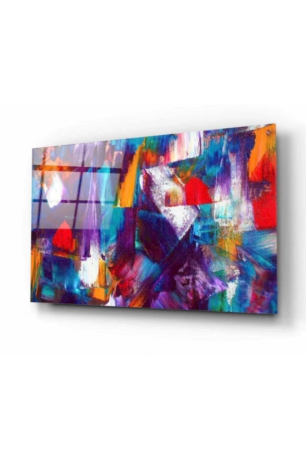 Abstract Pattern Glass Painting