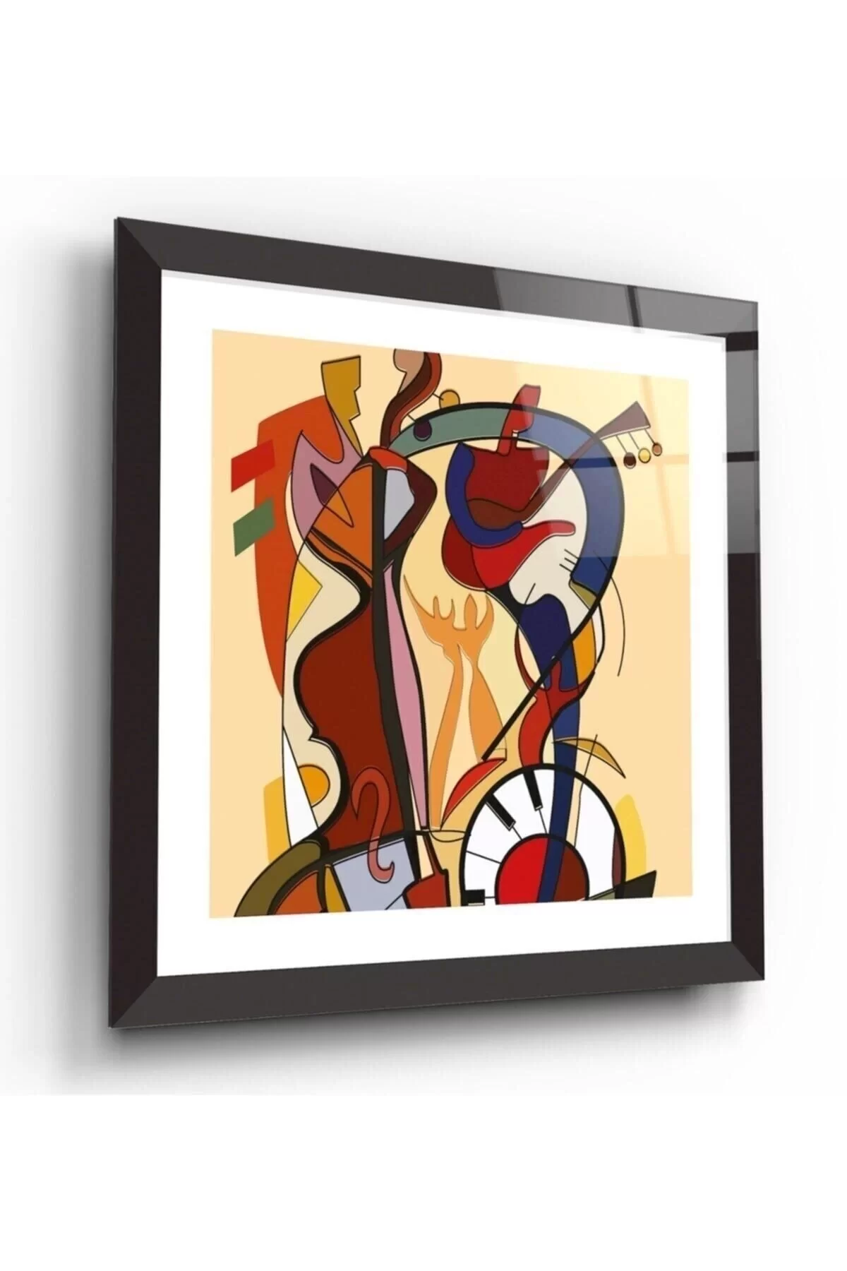 Abstract Patterns Glass Painting