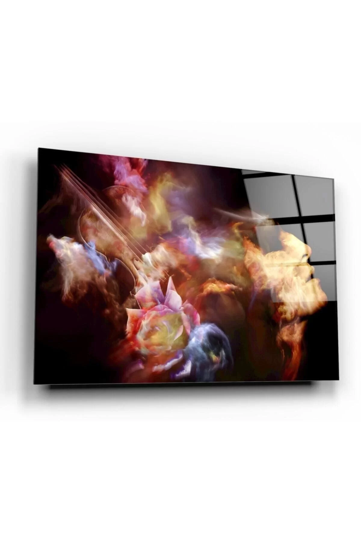 Abstract Music Glass Painting