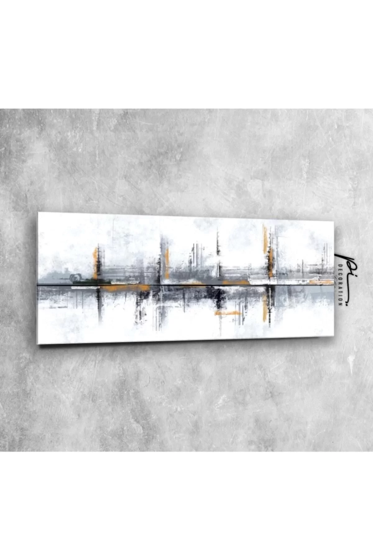 Abstract Panoramic Glass Painting