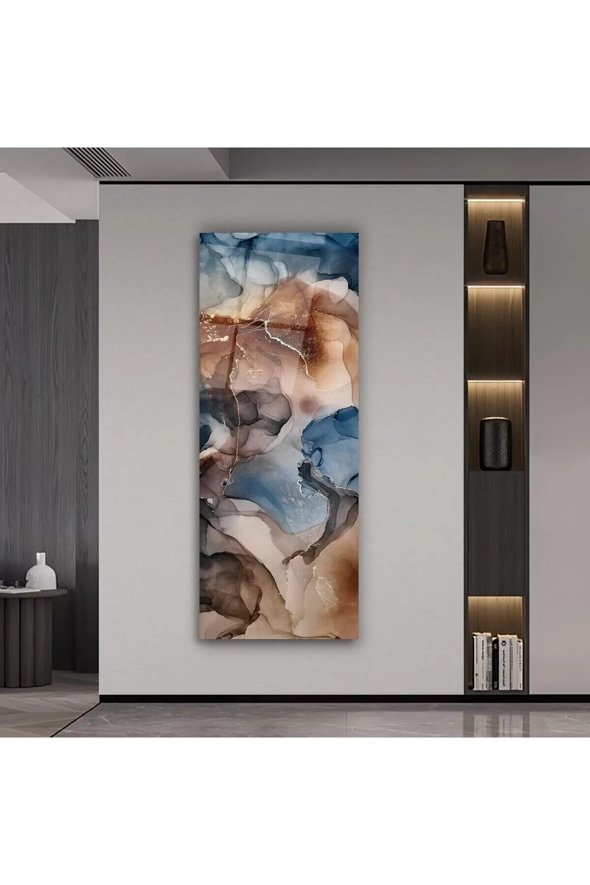 Abstract Panoramic Glass Painting