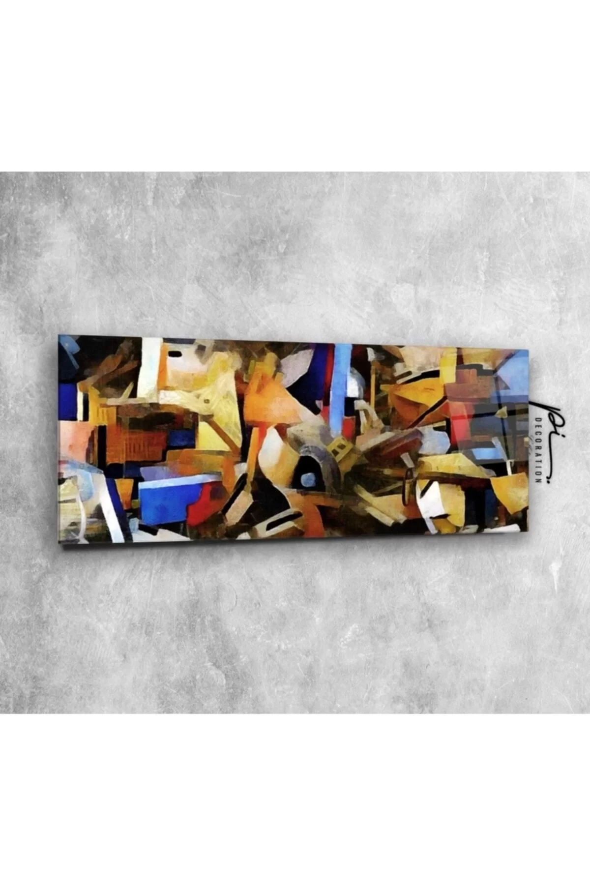 Abstract Panoramic Glass Painting