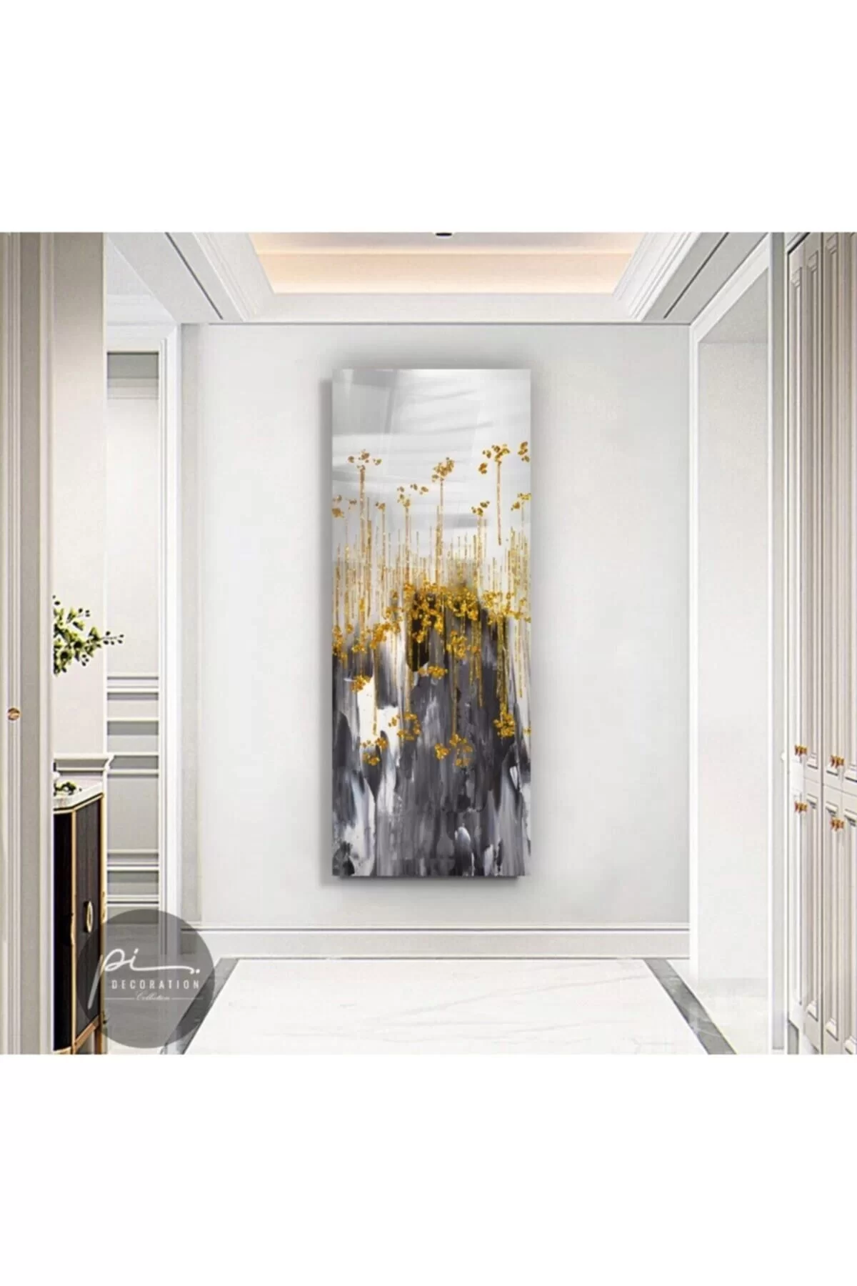 Abstract Panoramic Glass Painting