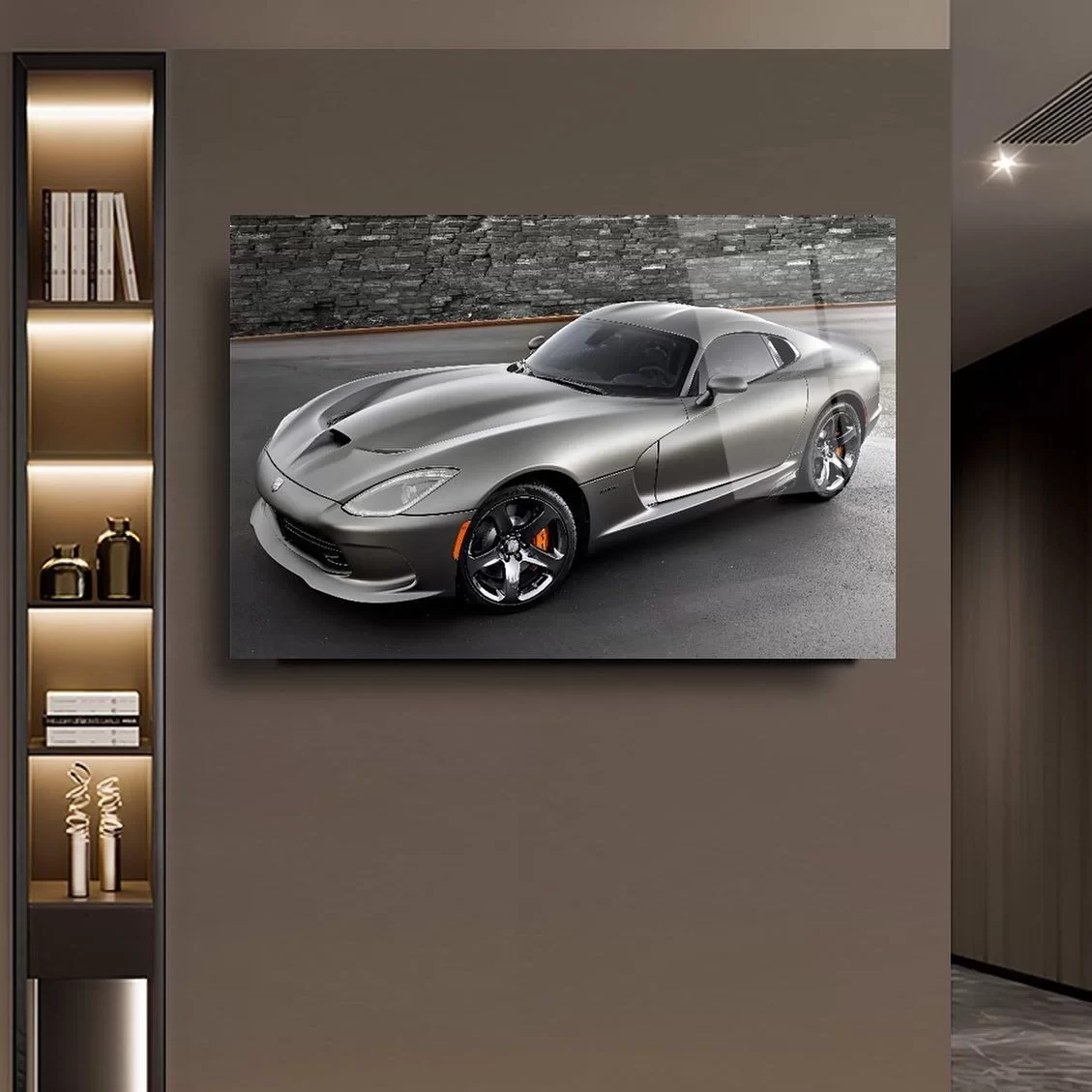 Sports Car Glass Painting