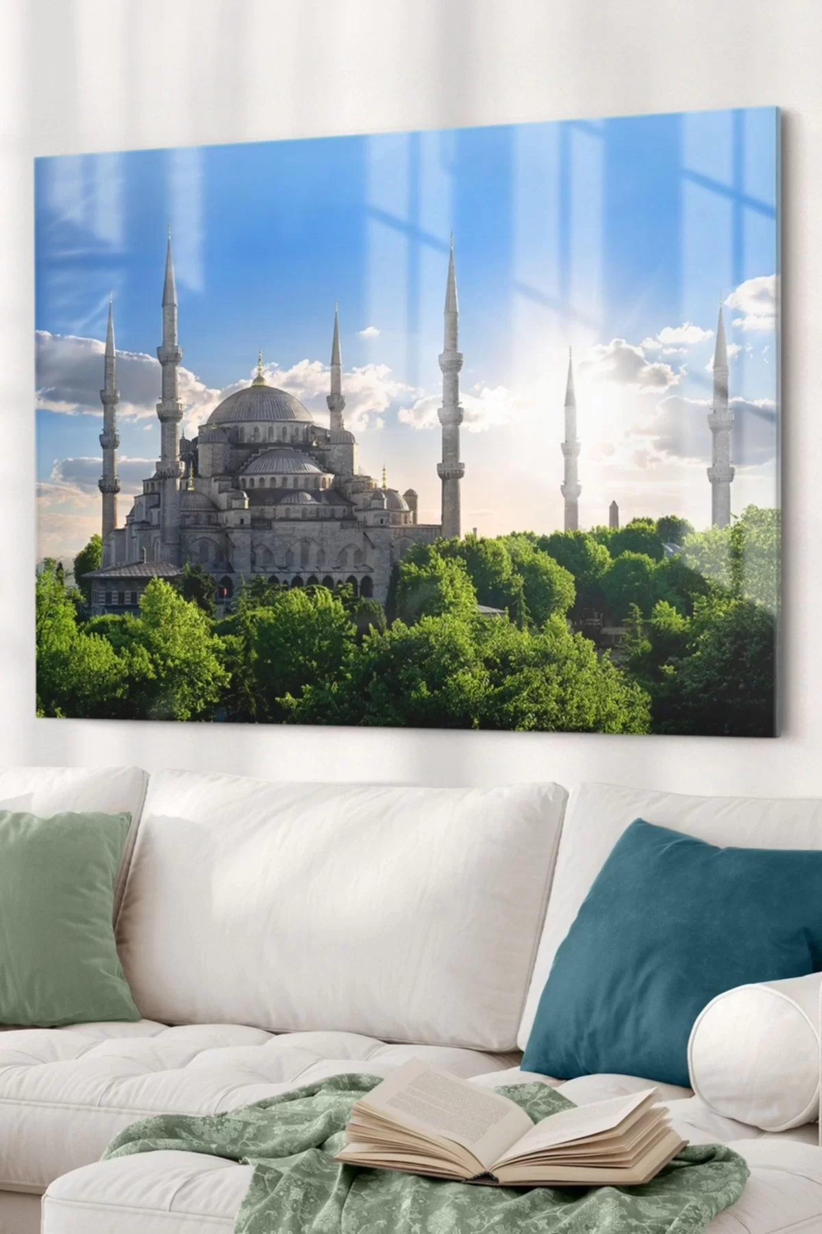 Sultan Ahmet Mosque| Religious Themed Glass Painting | 50x70cm