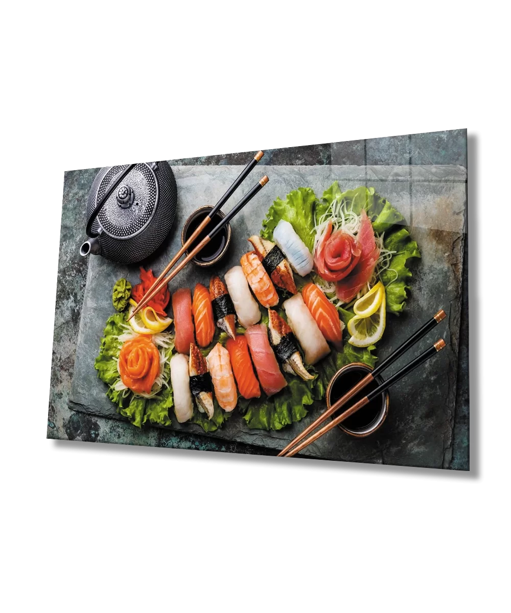 Sushi Glass Table sushi