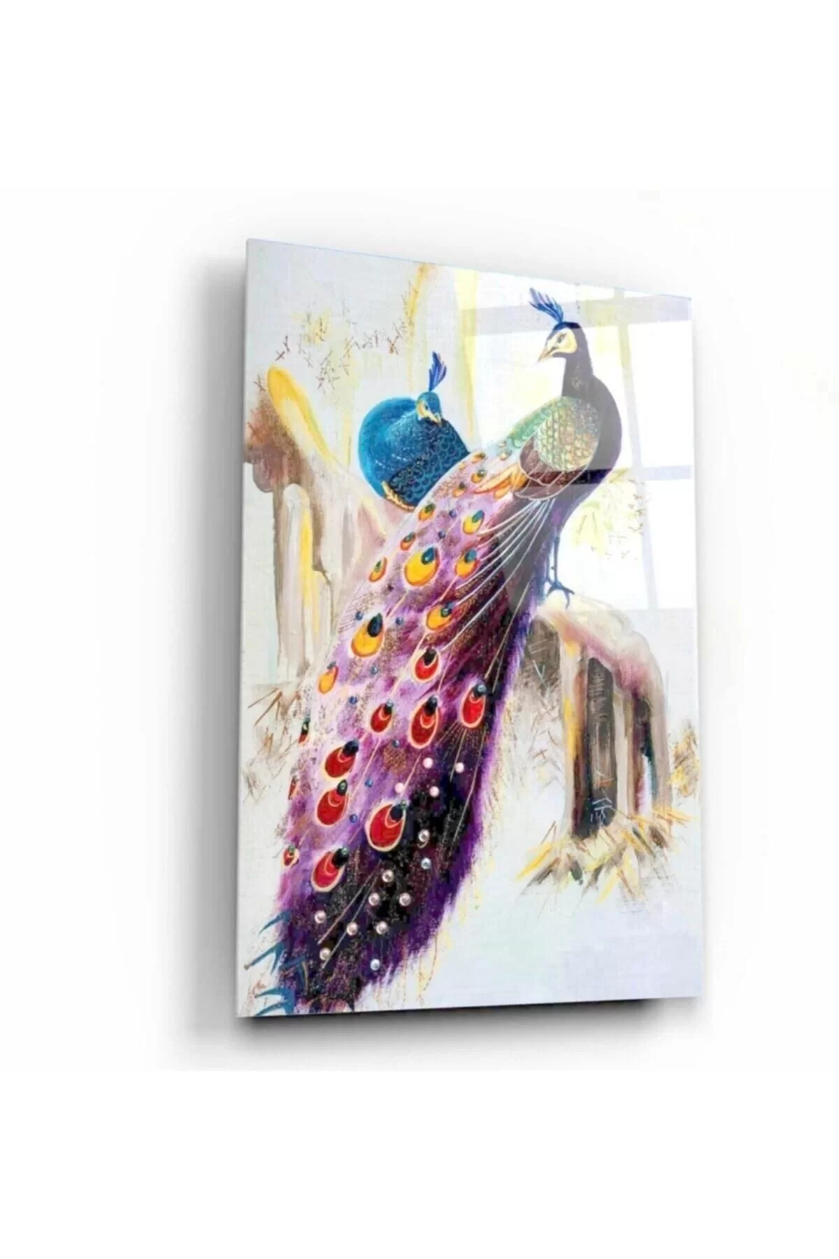 Peacock Glass Painting