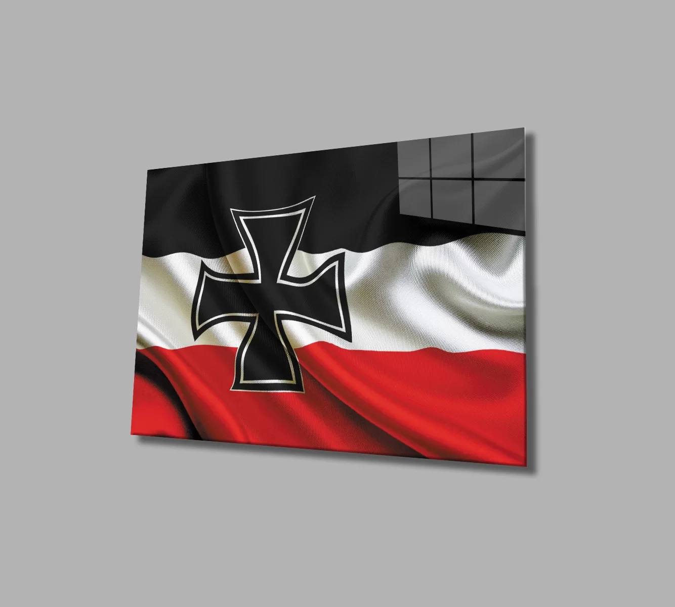 TEKNOO- German Empire Flag Glass Painting German Empire Flag