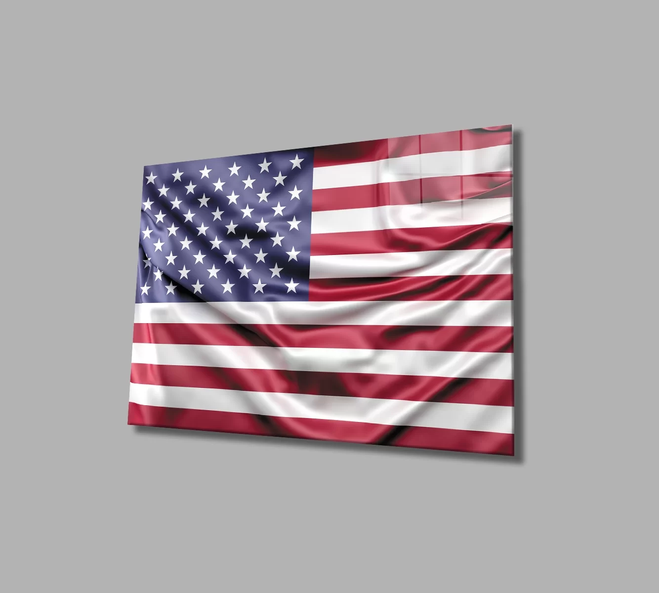 TEKNOO- America Flag Glass Painting America Flag