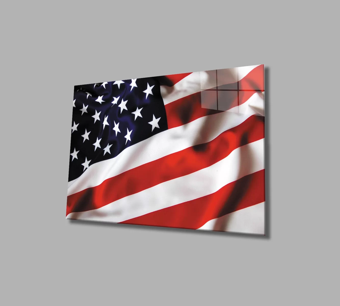 TEKNOO- American Flag Glass Painting American Flag